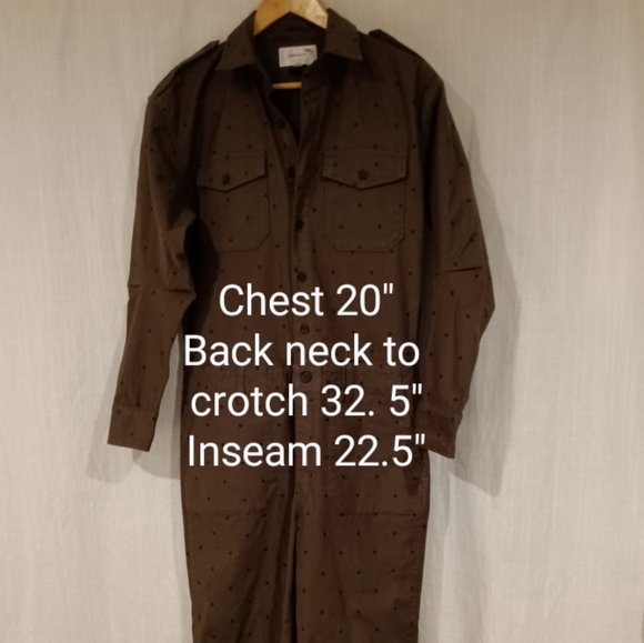 Current/Elliott The Crew Dot Print Jumpsuit Polka Dot Cotton Stretch Size 1 - Picture 14 of 16